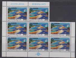 Europa Cept 1987 Yugoslavia 200D Value 8x ** Mnh (43264) - 1987