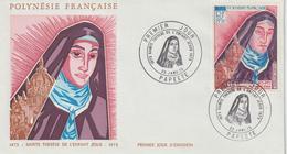 Polynésie FDC 1973 Sainte Thérèse PA 71 - FDC