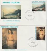 Polynésie FDC 1981 Peintures Du XVIIIème Siècle PA 163 à 166 - FDC