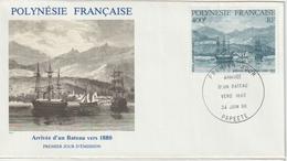 Polynésie FDC 1986 Bateau En 1880 PA 191 - FDC