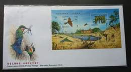 Taiwan Conservation Of Birds 2003 Bird Dragonfly Bee Eater Insect (FDC) - Storia Postale