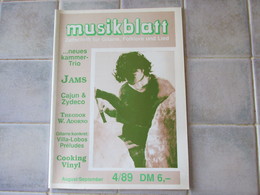 Musikblatt 1989 Jams Cajun & Zydeco Ect - Musik