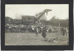 CPA Seine Et Marne 77 Melun Catastrophe Déraillement Chemin De Fer Train Train Carte Photo RPPC Non Circulé - Melun