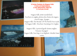 Chutes Du Niagara : 6 Cartes Postales, 3 Brochures, 1 Plan & Un Dépliant - Autres & Non Classés