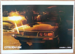 AFFICHE  CITROEN SM - Automobiles