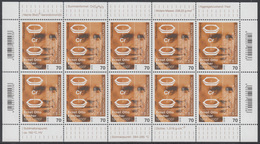 !a! GERMANY 2018 Mi. 3420 MNH SHEET(10) - Ernst Otto Fischer - 2011-2020