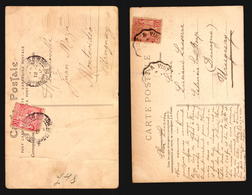 Monaco 2 Postcards Used Sent To Uruguay In South America Convoyeur Cancel Nice Avint Etc... (W5-287) - Covers & Documents