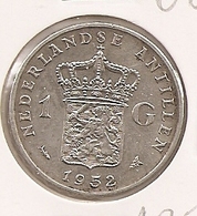 NETHERLANDS ANTILLES  ANTILHAS HOLANDESAS ANTILLES NEERLANDAISES 1 Gulden 1952 AG 125 - Antilles Néerlandaises