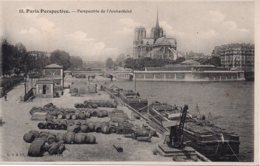 Cpa Paris Perspective Perspective De L'Archevêché. - Notre Dame Von Paris