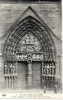 Cpa Paris Notre Dame Façade Occidentale Portail Nord Dit De La Vierge. - Notre Dame Von Paris