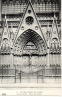 Cpa Paris Notre Dame Façade Nord Porte Du Cloitre. - Notre Dame Von Paris