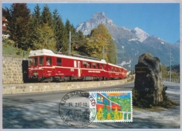 BAHNPOST - LSE - Luzern - Stans - Engelberg - Bahn - Maximumkarte - Ferrovie