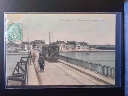 CPA (62) ETAPLES. Tramway Sur Le Pont.            Animation.    (G Bis 600) - Etaples