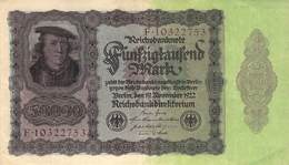 Fünfzigtausend Mark Reichsbanknote VF/F (III) - 50000 Mark