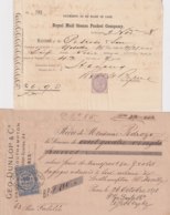 E6322 ENGLAND UK FRANCE REVENUE ILLUSTRATED BUSSINES INVOICES 1870'. - ... - 1799
