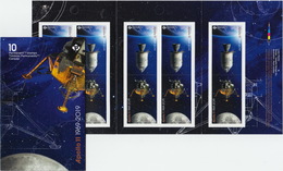 APOLLO 11 = 50th Anniversary = Booklet Of 10 Stamps (5 Tête-Bêche Pairs) Canada 2019 MNH VF - North  America