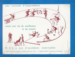 BUVARD - SÉCURITÉ SOCIALE AU SERVICE DE LA PRÉVENTION - PAS D'ACCIDENT INÉVITABLE... ILLUSTRATION - S