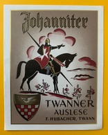 10772 -  Johanniter Twanner Auslese F.Hubacher Twann Suisse - Barche A Vela & Velieri