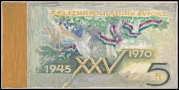 1970 Légrády Sándor Felszabadulásunk XXV. évfordulója Bélyegterv, 168 Mm X 82 Mm - Sonstige & Ohne Zuordnung
