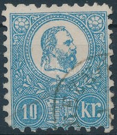 O 1871 Kőnyomat 10kr  IV. Típus, Bal Alsó Sarok Hibás - Andere & Zonder Classificatie