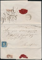 1861 15kr II. (ritka Varrat Vízjellel) + A Hátoldalon Kettétépett 10kr Ajánlott Levélen 'LÉBÉNY SZT. MIKLÓS' + 'RECOMAND - Sonstige & Ohne Zuordnung