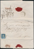 1861 15kr II. (ritka Varrat Vízjellel) + A Hátoldalon Kettétépett 10kr Ajánlott Levélen 'LÉBÉNY SZT. MIKLÓS' + 'RECOMAND - Andere & Zonder Classificatie