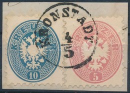 1864 5kr + 10kr 'KRONSTADT' - Other & Unclassified