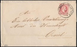 1870 5kr Levélen, Kétnyelvű 'KARLOVAC - KARLSTADT' Sign: Ferchenbauer - Other & Unclassified