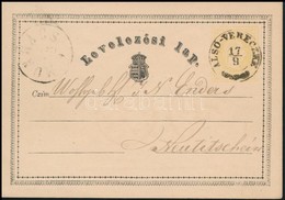 1869 2kr Díjjegyes Levelezőlap Luxus 'ALSÓ-VERECKE' (Kárpátalja) Bélyegzéssel RR! - Autres & Non Classés