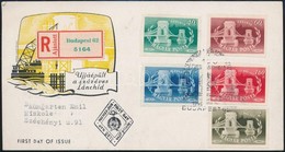 1949 Lánchíd Vágott Sor Ajánlott Elsőnapi Levelezőlapon - Autres & Non Classés