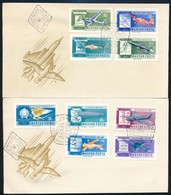 1962 Ikarusztól Az űrrakétáig  Vágott Sor 2 FDC-n (3.500) - Altri & Non Classificati