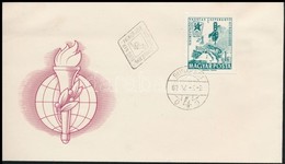 1962 Vasutas Eszperantó Kongresszus Vágott Bélyeg FDC-n - Altri & Non Classificati