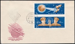 1962 Az Első Csoportos űrrepülés Vágott Pár FDC-n (3.400) - Altri & Non Classificati