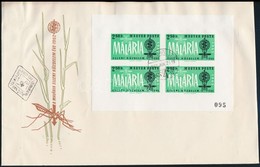 1962 Malária (II.) Vágott Kisív FDC-n (7.000) - Andere & Zonder Classificatie