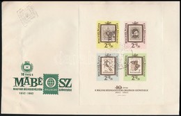 1962 Bélyegnap (35.) Vágott Blokk FDC-n (8.000) - Altri & Non Classificati