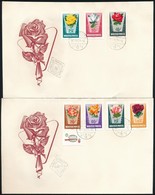 1962 Rózsák (I.) Vágott Sor, 20f Alsó Emblémás ívszéllel, 3 FDC-n (14.000) - Autres & Non Classés