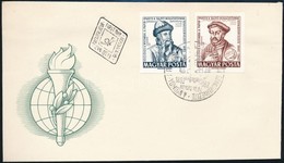 1962 Gutenberg és Misztófalusi Kis Miklós Vágott Bélyegek FDC-n - Altri & Non Classificati