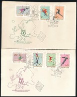 1963 Műkorcsolyázó és Jégtánc EB Vágott Sor 2 FDC-n (4.000) - Altri & Non Classificati