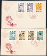 1963 Vöröskereszt (V.) Vágott  Sor 2 FDC-n (3.300) - Autres & Non Classés