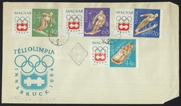 1963 Téli Olimpia (II.)- Innsbruck Vágott Sor 2db FDC-n (3.500) - Andere & Zonder Classificatie