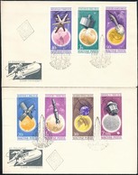 1965 Az űrkutatás Eredményei Vágott Sor 2 FDC-n (3.000) - Altri & Non Classificati