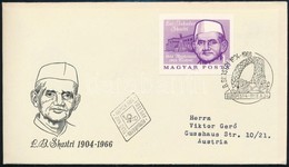 1966 L.B. Shastri Vágott Bélyeg FDC-n - Altri & Non Classificati