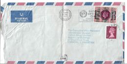 Great Britain Silver Jubilee Stamps. Franked. Queen Elizabeth II 1952-1977. UK  Airmail Slogan Cancellation. - Brieven En Documenten