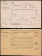 1896-1915 2 Db Használatlan Postautalvány és 1 Db Szállítólevél - Altri & Non Classificati