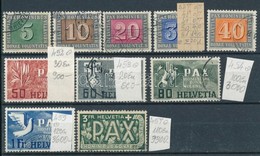 O Svájc 1945 Pax Töredék Sorok (Mi EUR 400,-) - Sonstige & Ohne Zuordnung