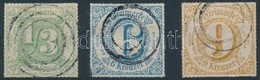 (*) * O Német államok - Thurn Und Taxis 1866 3 Db Bélyeg - Altri & Non Classificati