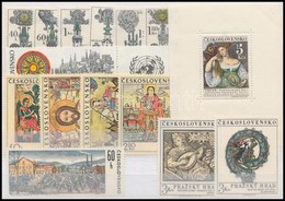 ** Csehszlovákia összeállítás 1965-1971 1 Blokk, 4 Kisív, 3 Sor - Sonstige & Ohne Zuordnung