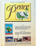 ** Nemzetközi Békeév 1986 Tartalmas Világ Motívumgyűjtemény Sieger Falcmentes Előnyomott Albumban / International Year O - Andere & Zonder Classificatie