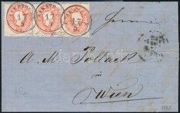 1862 3 X 5kr Levélen 'CSAKATHURN'  - Wien - Otros & Sin Clasificación