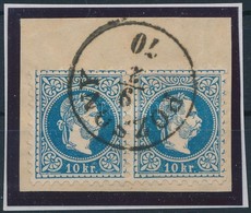 1867 10kr Pár Kivágáson 'POZSONY' - Sonstige & Ohne Zuordnung